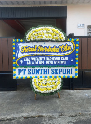 Papan Bunga Duka di Babakanpari